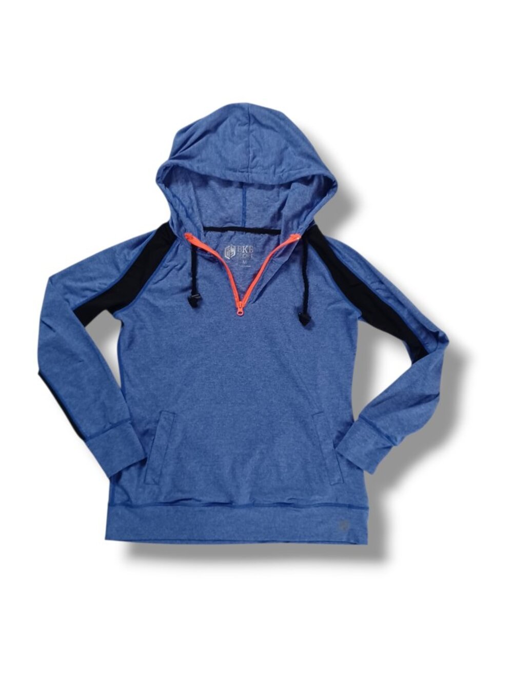 BKE Sport Womens Athletic Hoodie Lightweight Stretch Activewear Pullover Size M